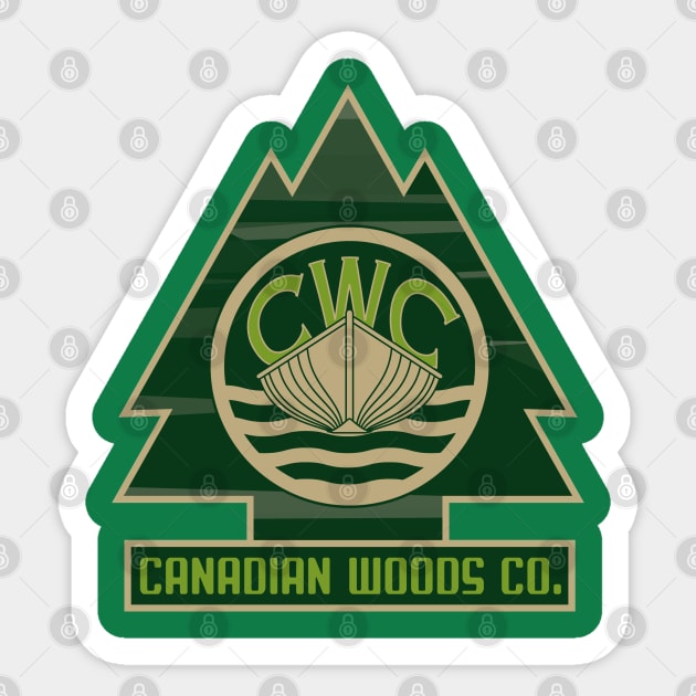 Canadian Woods Co. Sticker by TBM Christopher